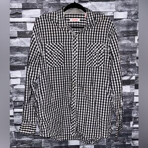 Michael Brandon Monochrome Checkered Men's Shirt